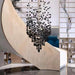 Art Stone Crystal Chandelier For Entryway with High Ceiling.