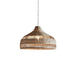 Artisanal Rattan Dome Pendant Lamp.