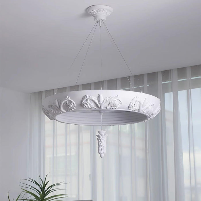 Artistic Carved Plaster Chandelier - DWHOME