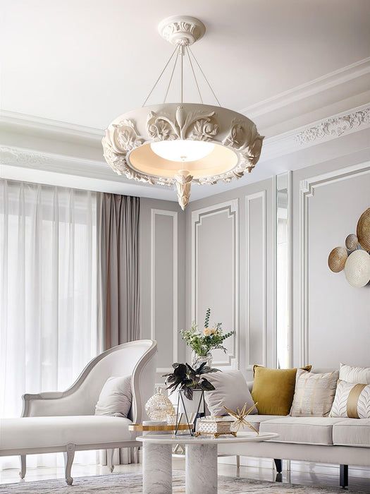 Artistic Carved Plaster Chandelier - DWHOME