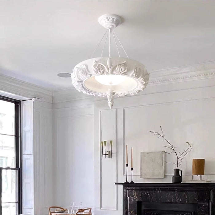 Artistic Carved Plaster Chandelier - DWHOME