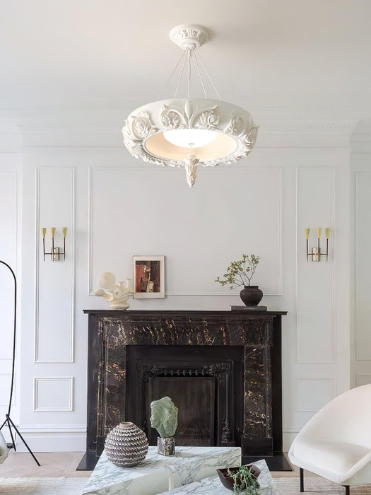 Artistic Carved Plaster Chandelier - DWHOME