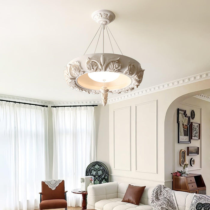 Artistic Carved Plaster Chandelier - DWHOME