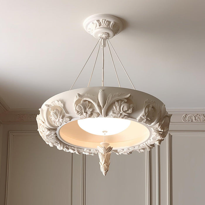 Artistic Carved Plaster Chandelier - DWHOME