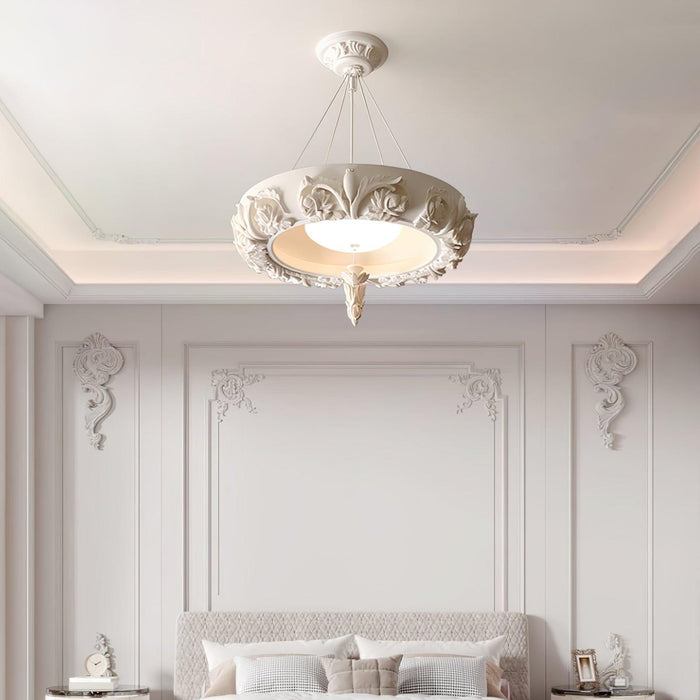 Artistic Carved Plaster Chandelier - DWHOME