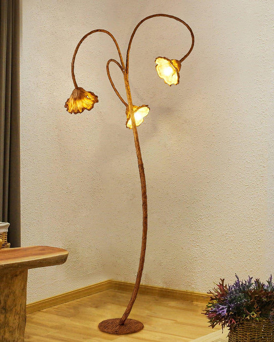 Artistic Lotus Leaf Floor Lamp.