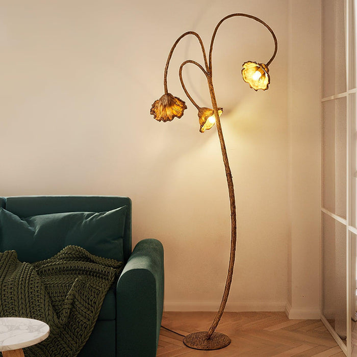 Artistic Lotus Leaf Floor Lamp - DWHOME