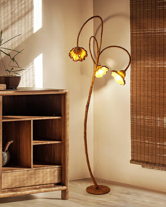 Artistic Lotus Leaf Floor Lamp.