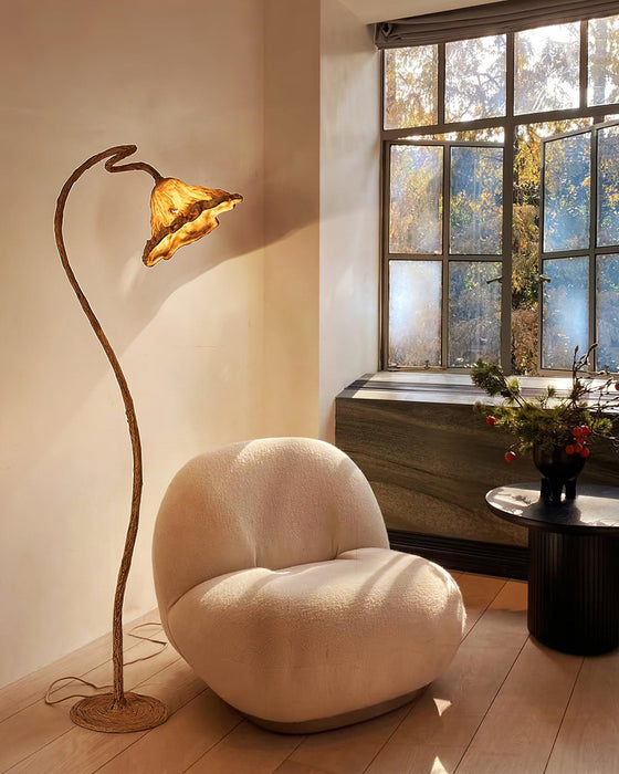 Artistic Lotus Leaf Floor Lamp.