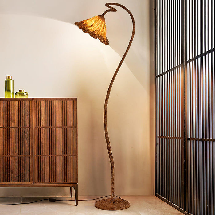 Artistic Lotus Leaf Floor Lamp.