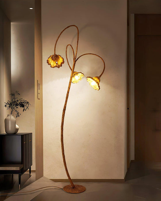 Artistic Lotus Leaf Floor Lamp - DWHOME