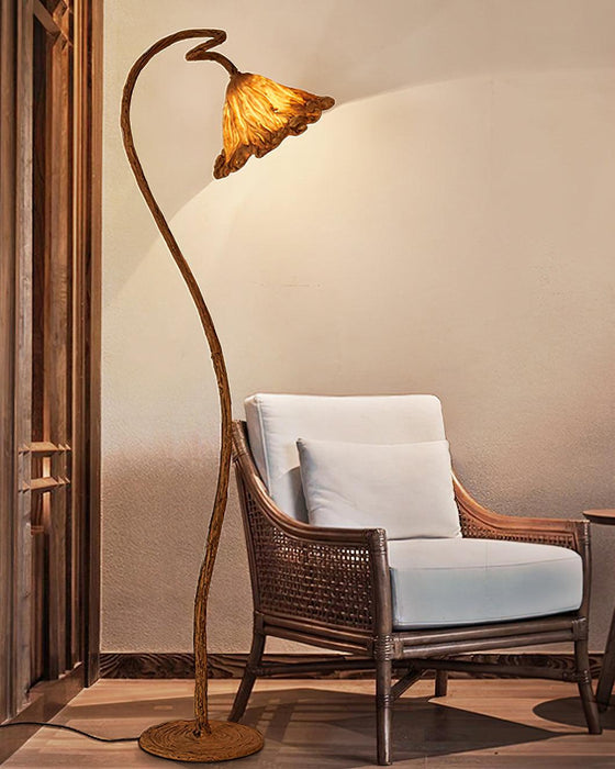 Artistic Lotus Leaf Floor Lamp.