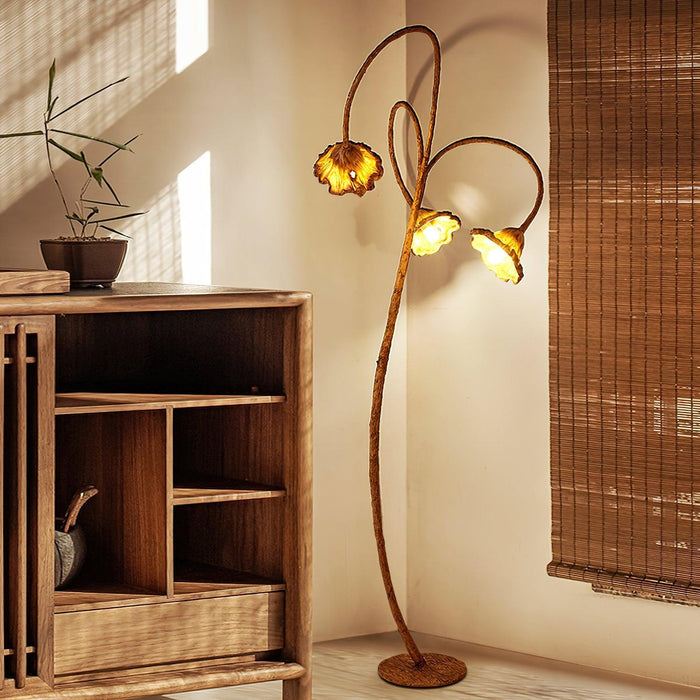 Artistic Lotus Leaf Floor Lamp - DWHOME