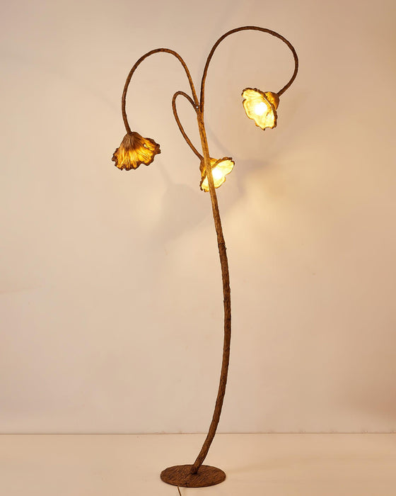 Artistic Lotus Leaf Floor Lamp.