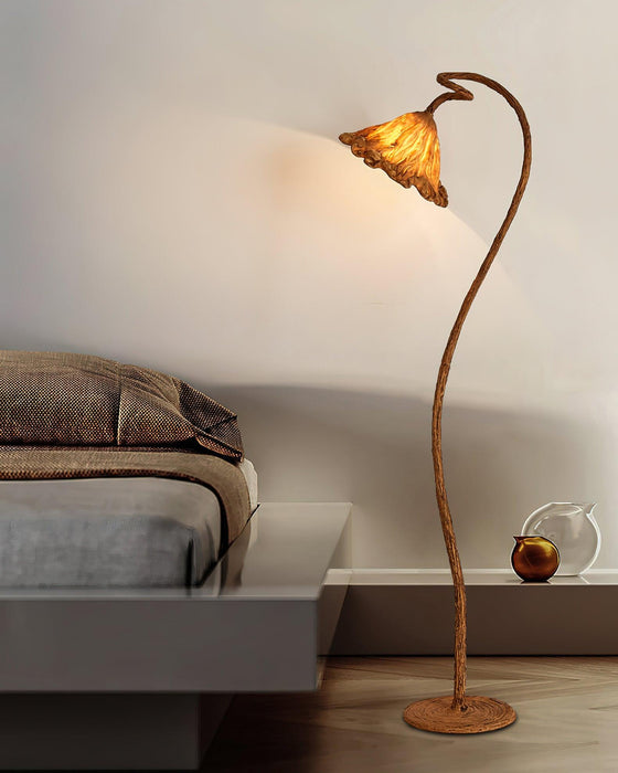 Artistic Lotus Leaf Floor Lamp.