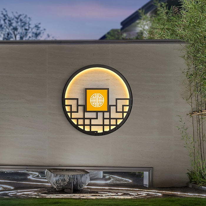 Round Outdoor Wall Light-DWHOME