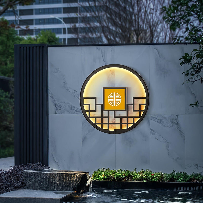 Round Outdoor Wall Light-DWHOME