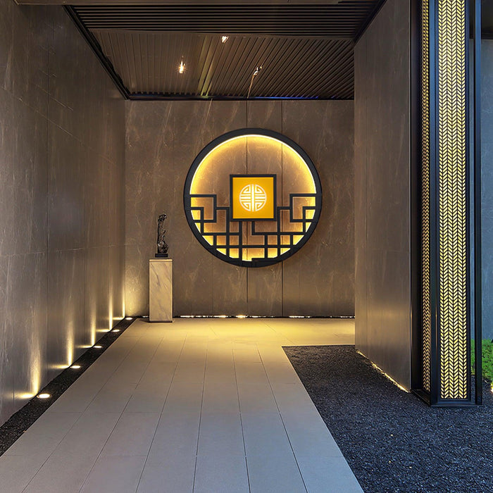 Round Outdoor Wall Light-DWHOME