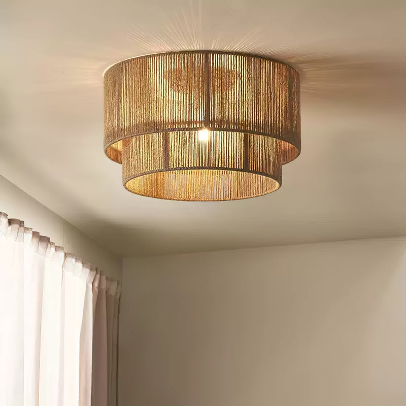 Astra Woven Ceiling Lamp-DWHOME