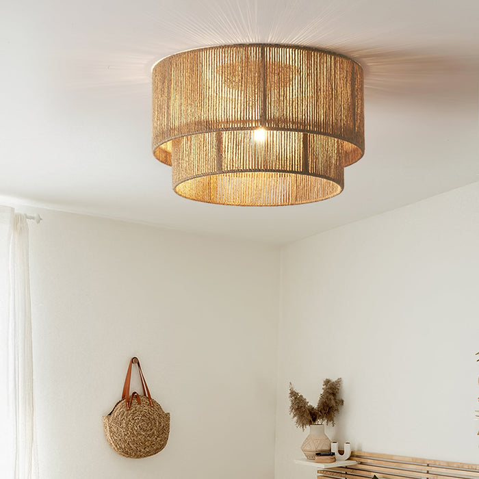Astra Woven Ceiling Lamp-DWHOME