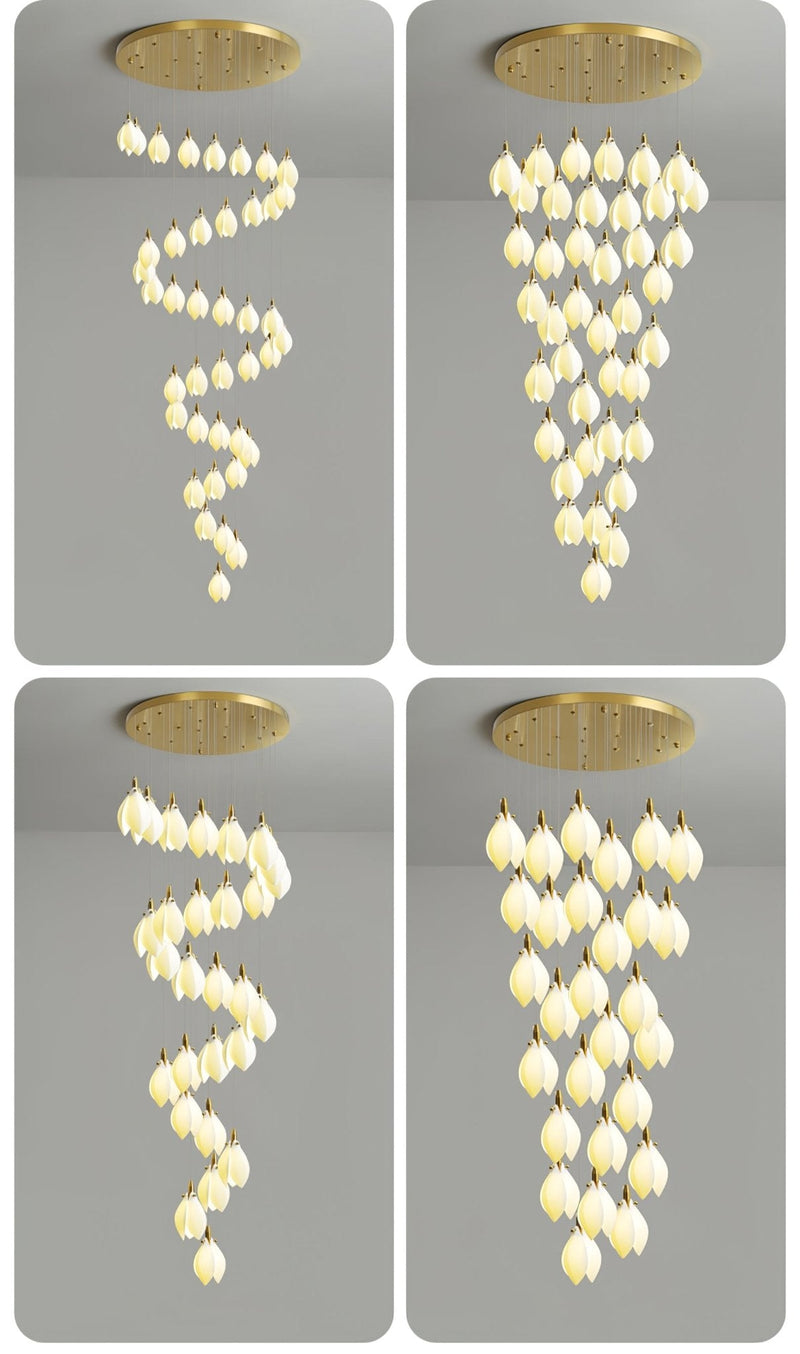 Astralis Bloom Stairs Chandelier-DWHOME