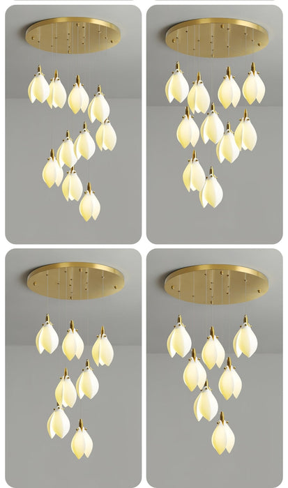 Astralis Bloom Stairs Chandelier-DWHOME