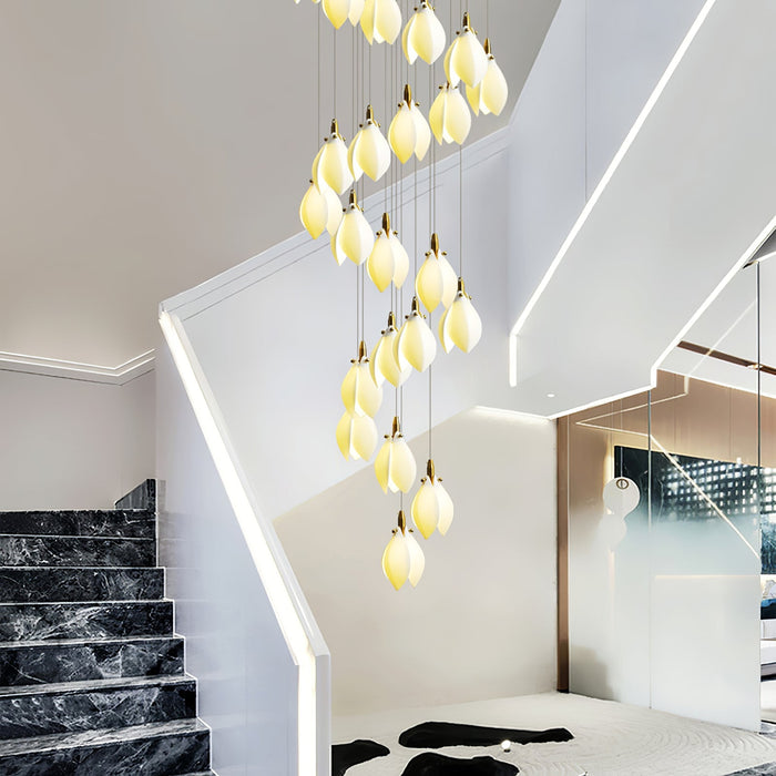 Astralis Bloom Stairs Chandelier-DWHOME