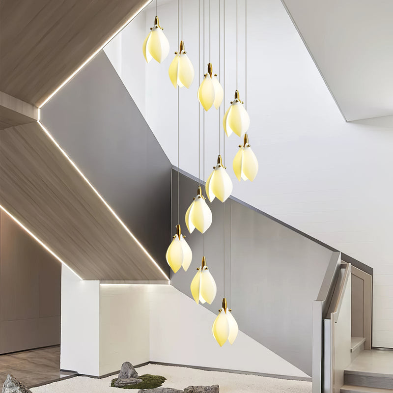 Astralis Bloom Stairs Chandelier-DWHOME