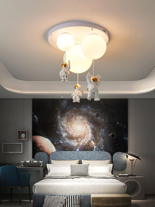 Astronaut Glossy Balloon Ceiling Lamp.