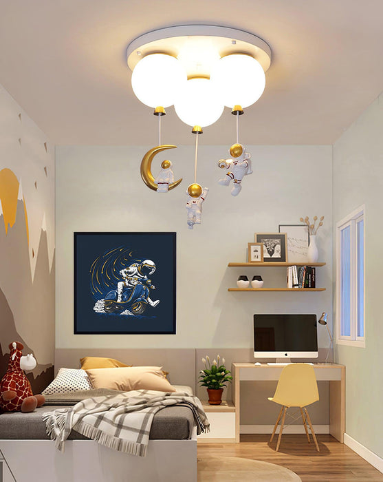 Astronaut Glossy Balloon Ceiling Lamp - DWHOME