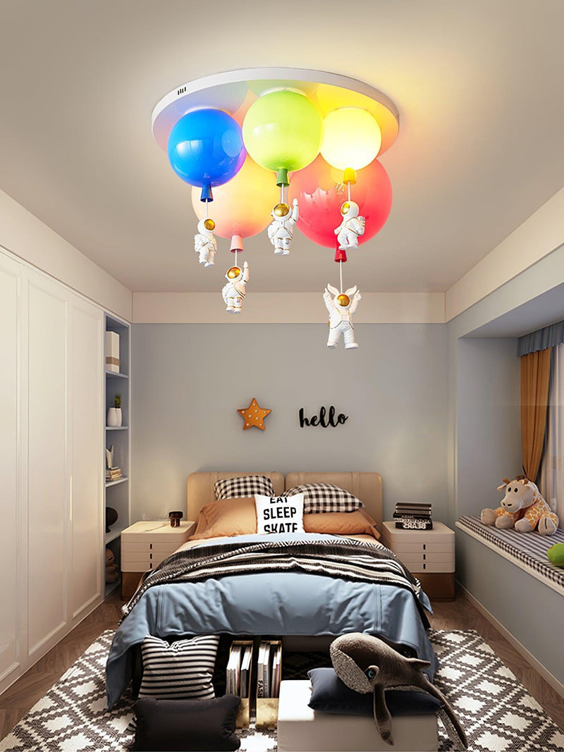 Astronaut Glossy Balloon Ceiling Lamp-DWHOME