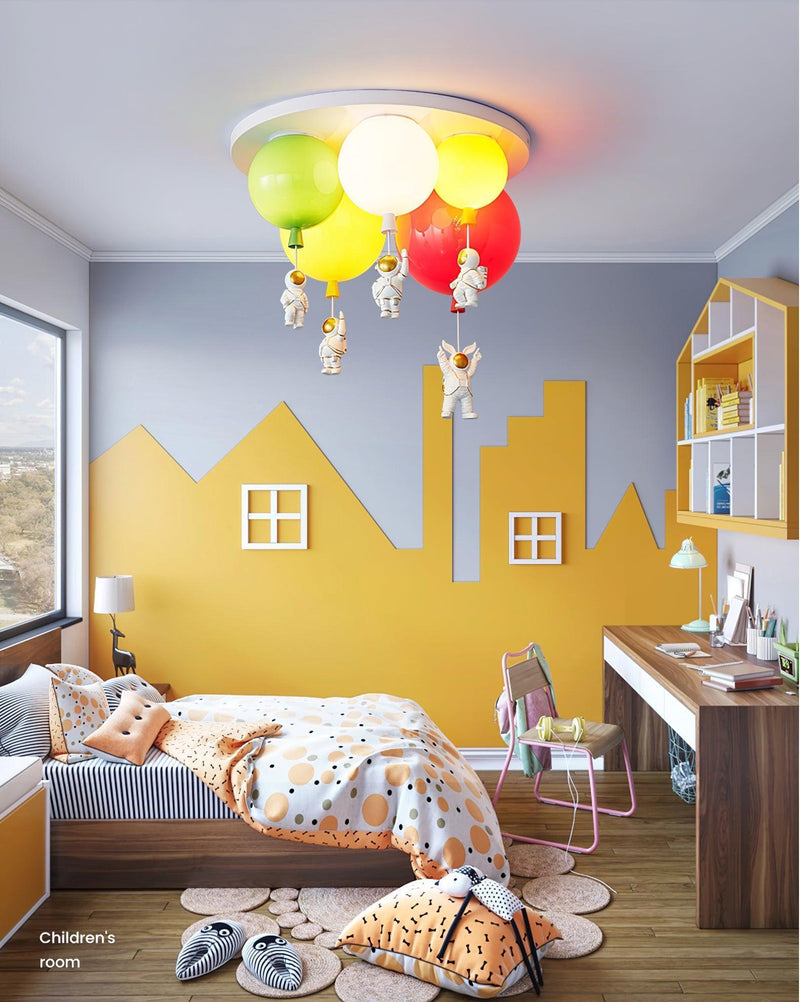 Astronaut Glossy Balloon Ceiling Lamp-DWHOME