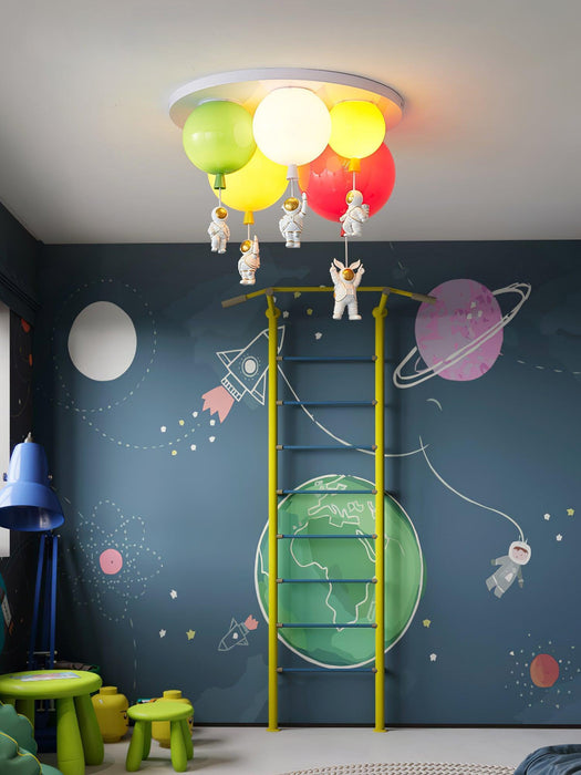 Astronaut Glossy Balloon Ceiling Lamp - DWHOME