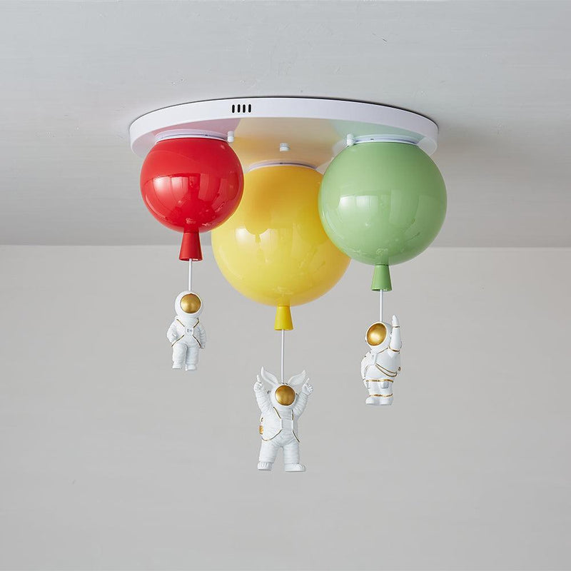 Astronaut Glossy Balloon Ceiling Lamp-DWHOME