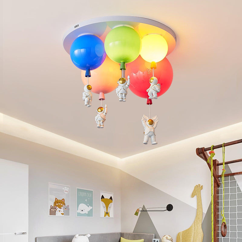 Astronaut Glossy Balloon Ceiling Lamp-DWHOME