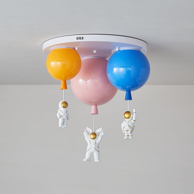 Astronaut Glossy Balloon Ceiling Lamp-DWHOME