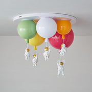 Astronaut Glossy Balloon Ceiling Lamp-DWHOME