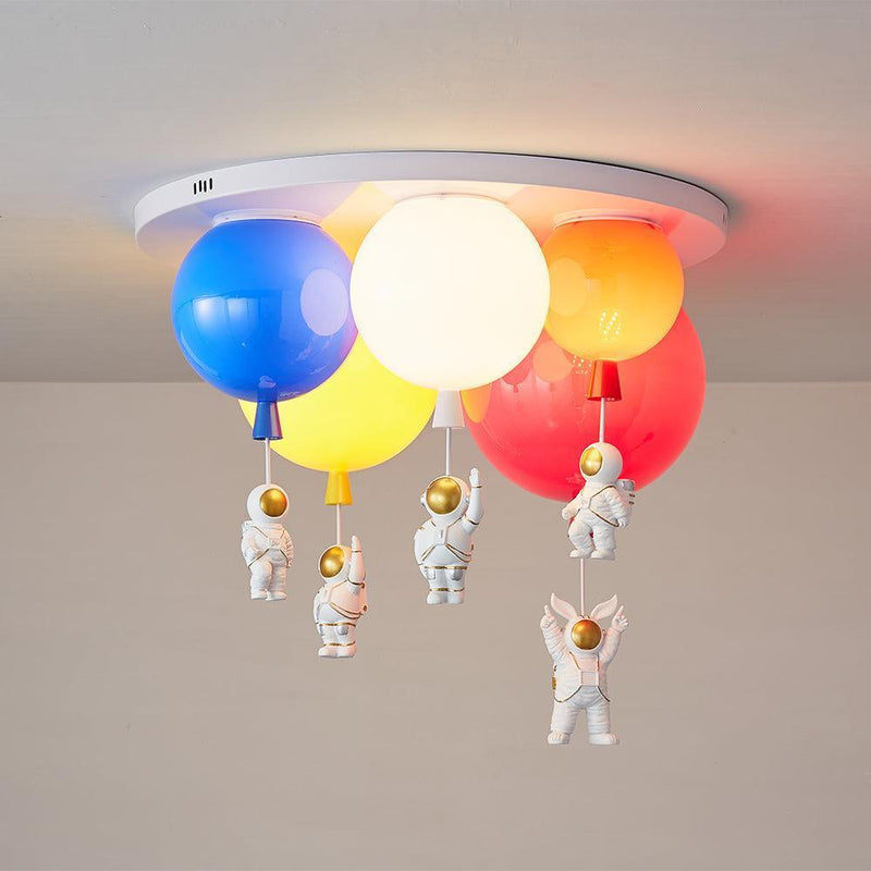 Astronaut Glossy Balloon Ceiling Lamp-DWHOME