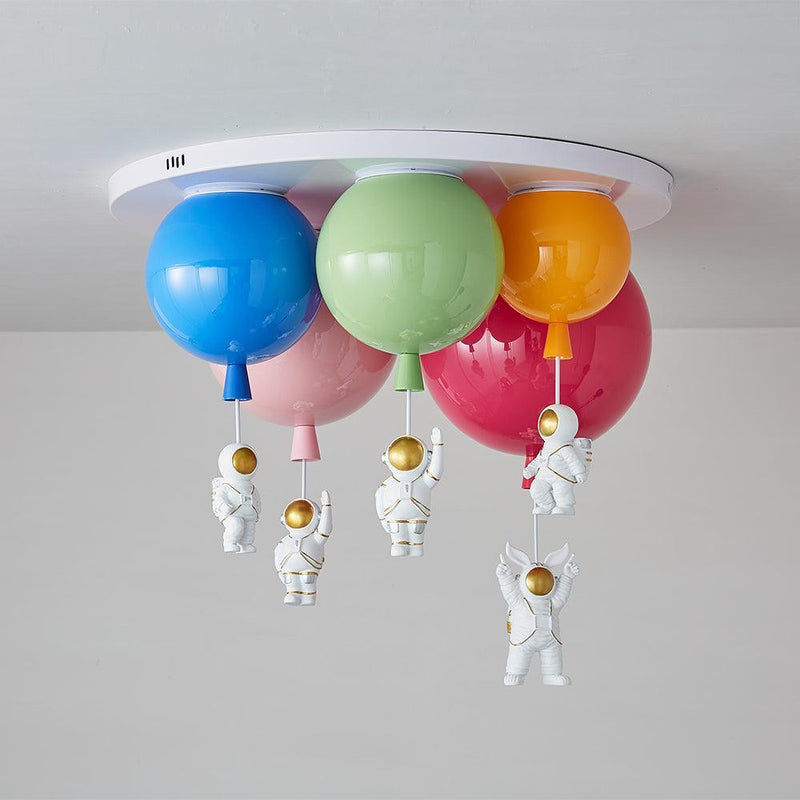 Astronaut Glossy Balloon Ceiling Lamp-DWHOME