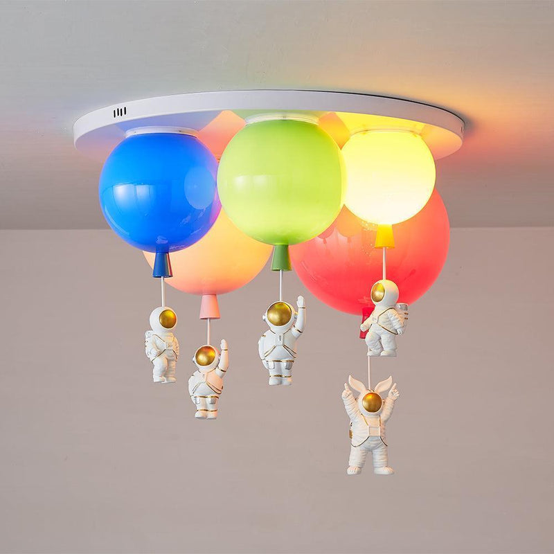 Astronaut Glossy Balloon Ceiling Lamp-DWHOME