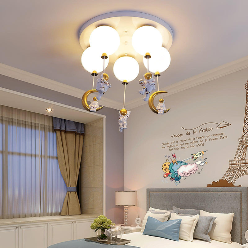 Astronaut Glossy Balloon Ceiling Lamp-DWHOME