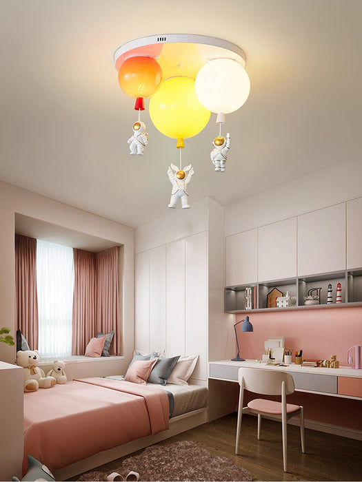 Astronaut Glossy Balloon Ceiling Lamp.