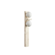 Asymmetrical Travertine Wall Sconce-DWHOME