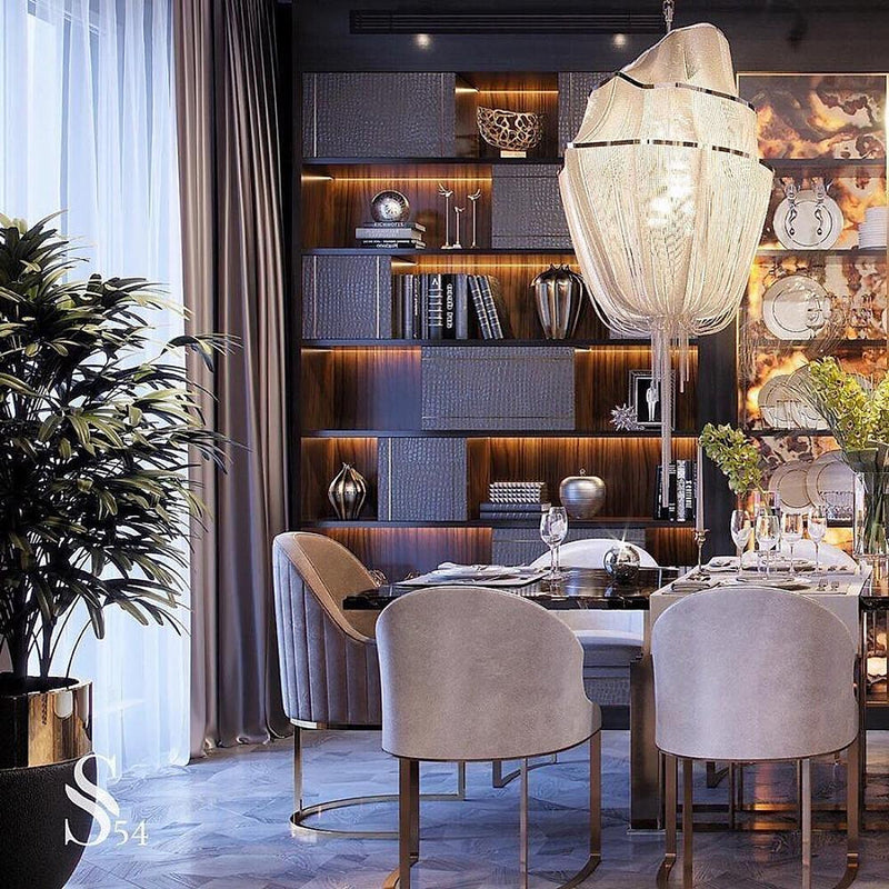 Chains Shimmering Chandelier-DWHOME