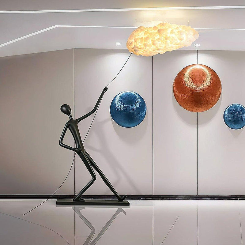 Atlas Cloud Sculpture Floor Lamp-DWHOME