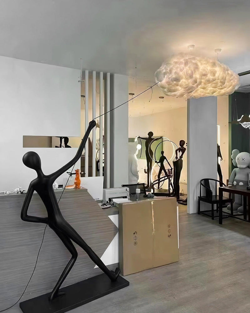 Atlas Cloud Sculpture Floor Lamp-DWHOME