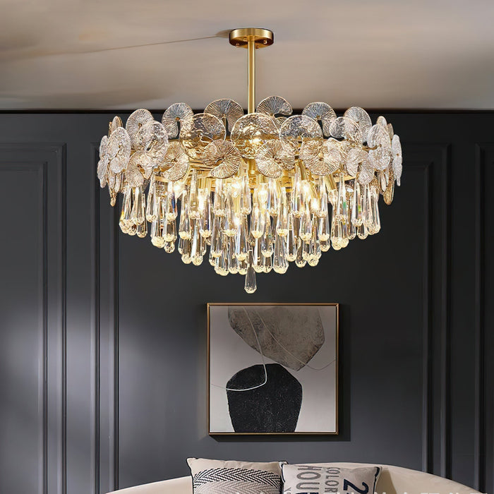 Atlas Crystal Chandelier-DWHOME