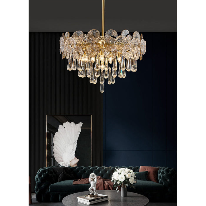 Atlas Crystal Chandelier-DWHOME