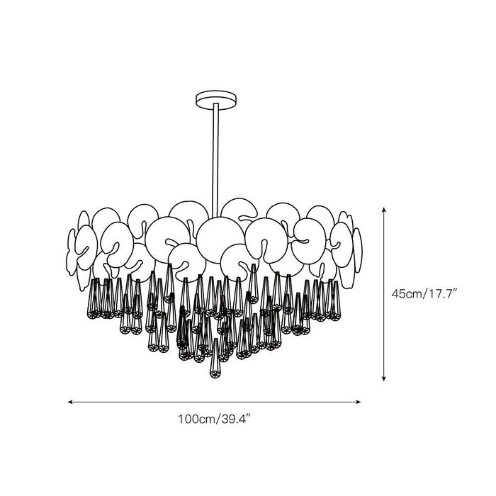 Atlas Crystal Chandelier-DWHOME