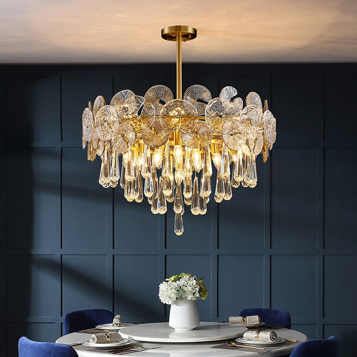 Atlas Crystal Chandelier-DWHOME